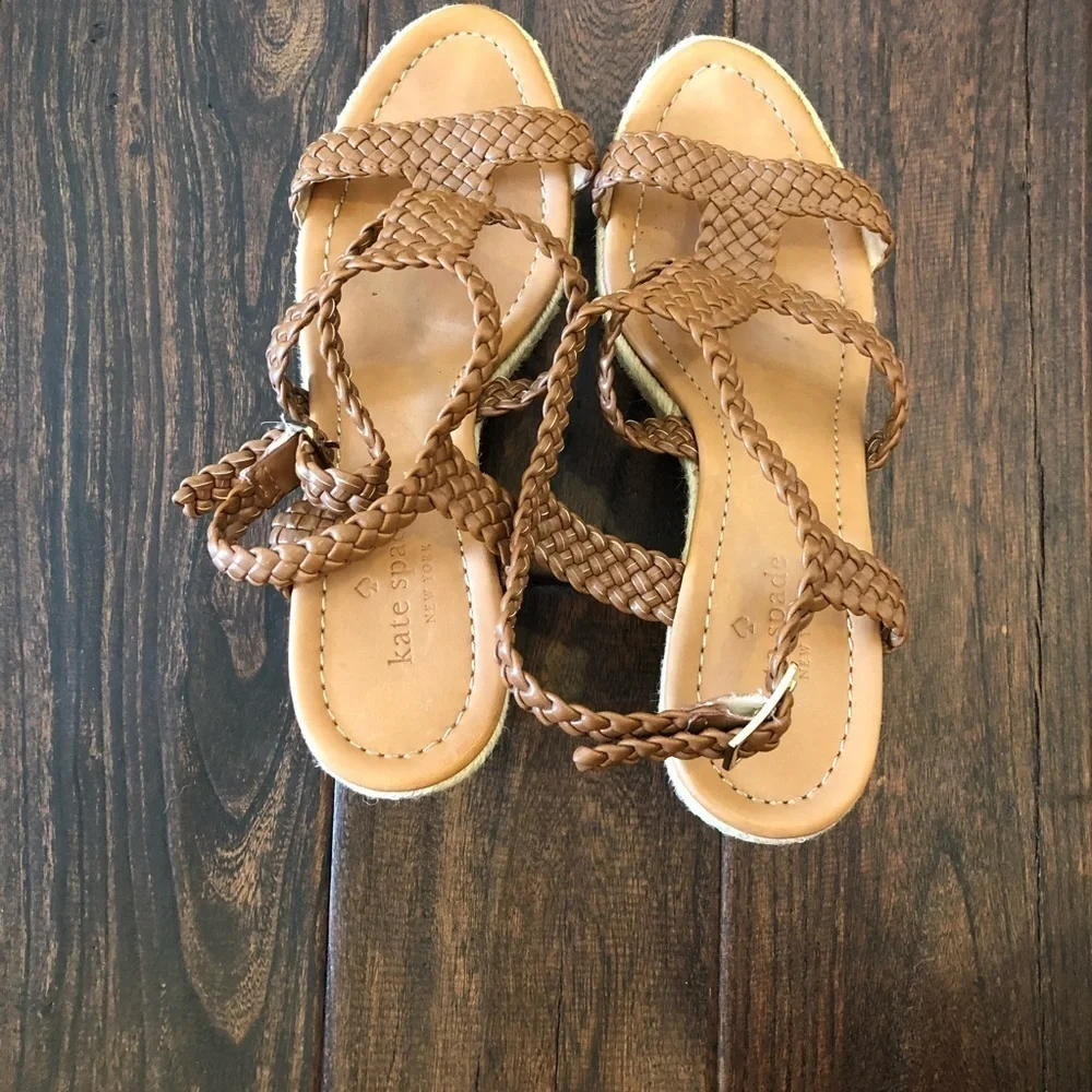 Kate Spade Espadrille Wedge Sandals Size 9.5